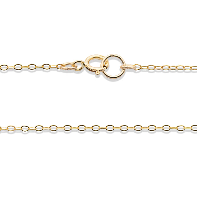 Flache Ankerkette 1,3 mm 14K Gold Filled - albrechtgold