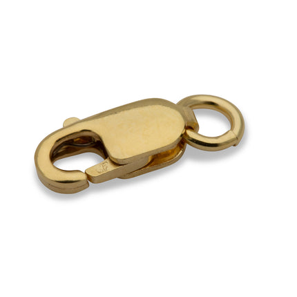 8,4mm flacher Karabinerverschluss mit Biegering 14K Gold Filled - albrechtgold